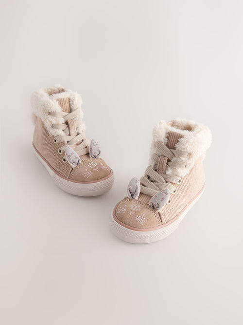 Neutral Bunny Wide Fit (G) Character High Top Trainers image 1