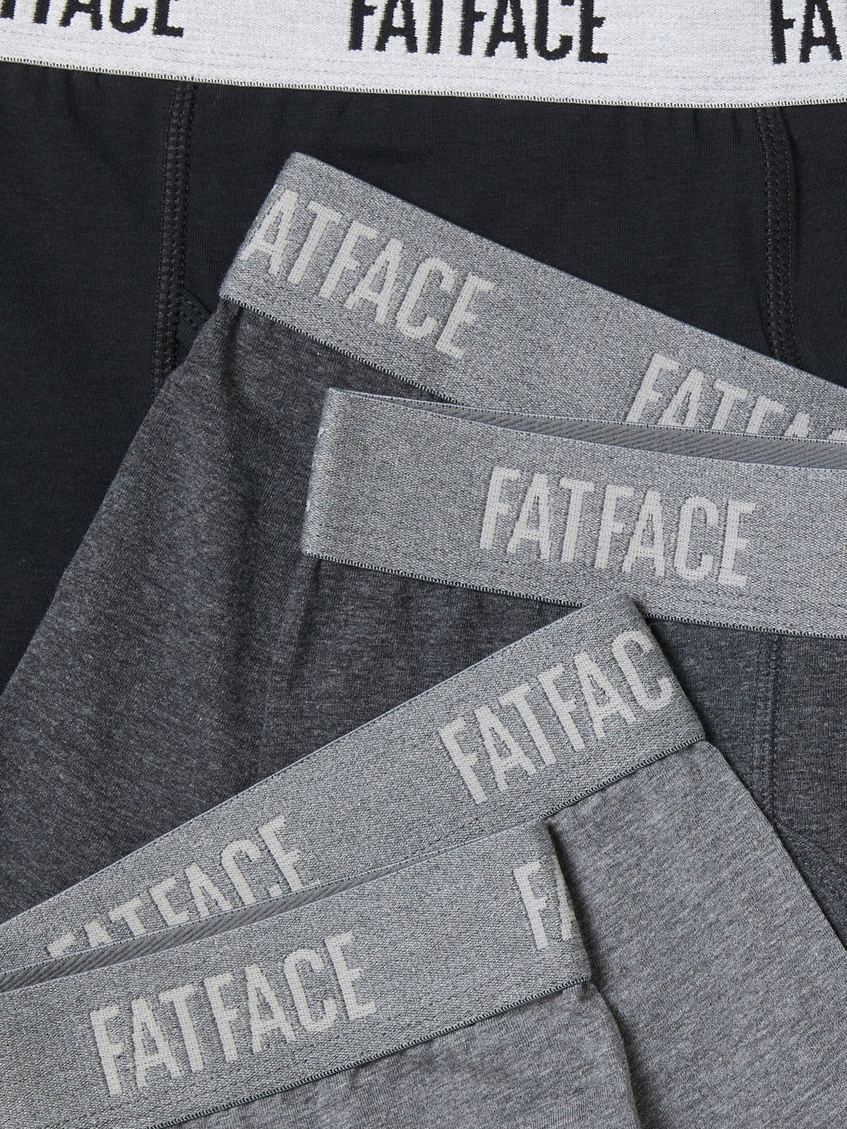 Dsiney Kidz - FatFace 10 Pack Black/Grey Plain Boxers image 3