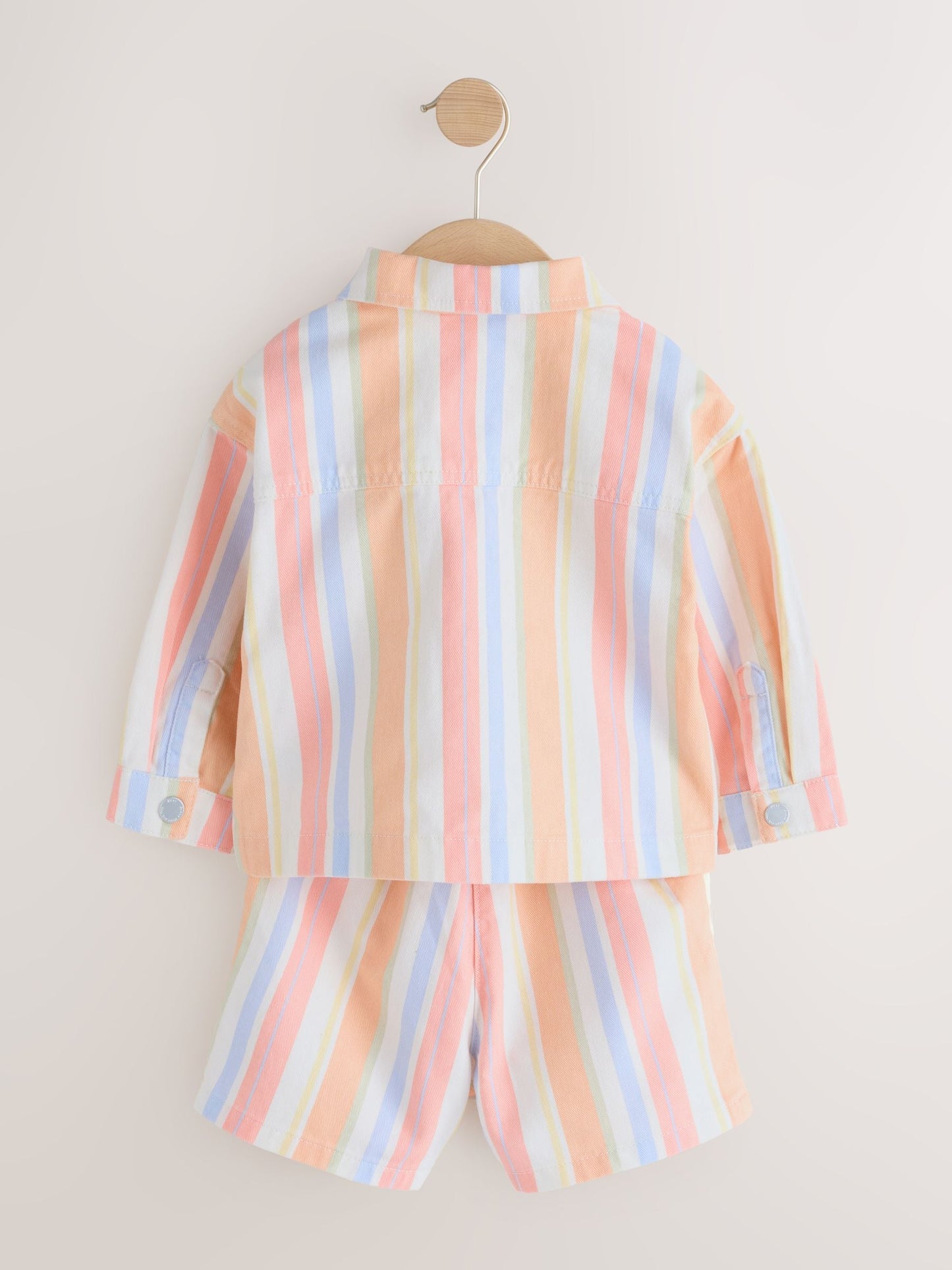 Multi Stripe Printed Jacket And Shorts Set (3mths-7yrs) image 7