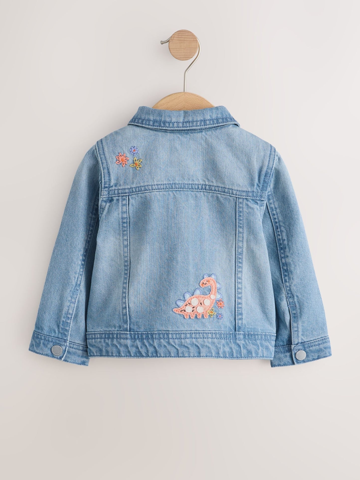 Dsiney Kidz - Mid Blue Denim Unicorn Embroidered Western Jacket (3mths-7yrs) image 6