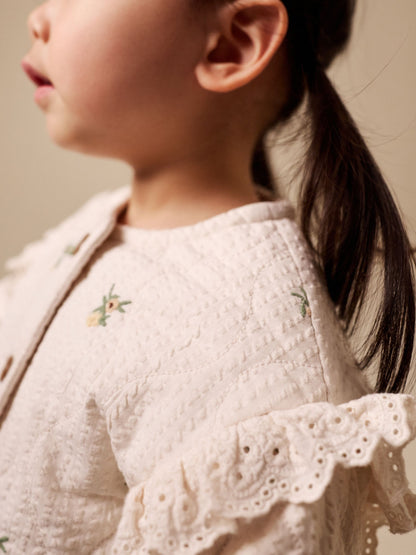 Dsiney Kidz - Cream Embroidered Quilted Jacket (3mths-7yrs) image 5