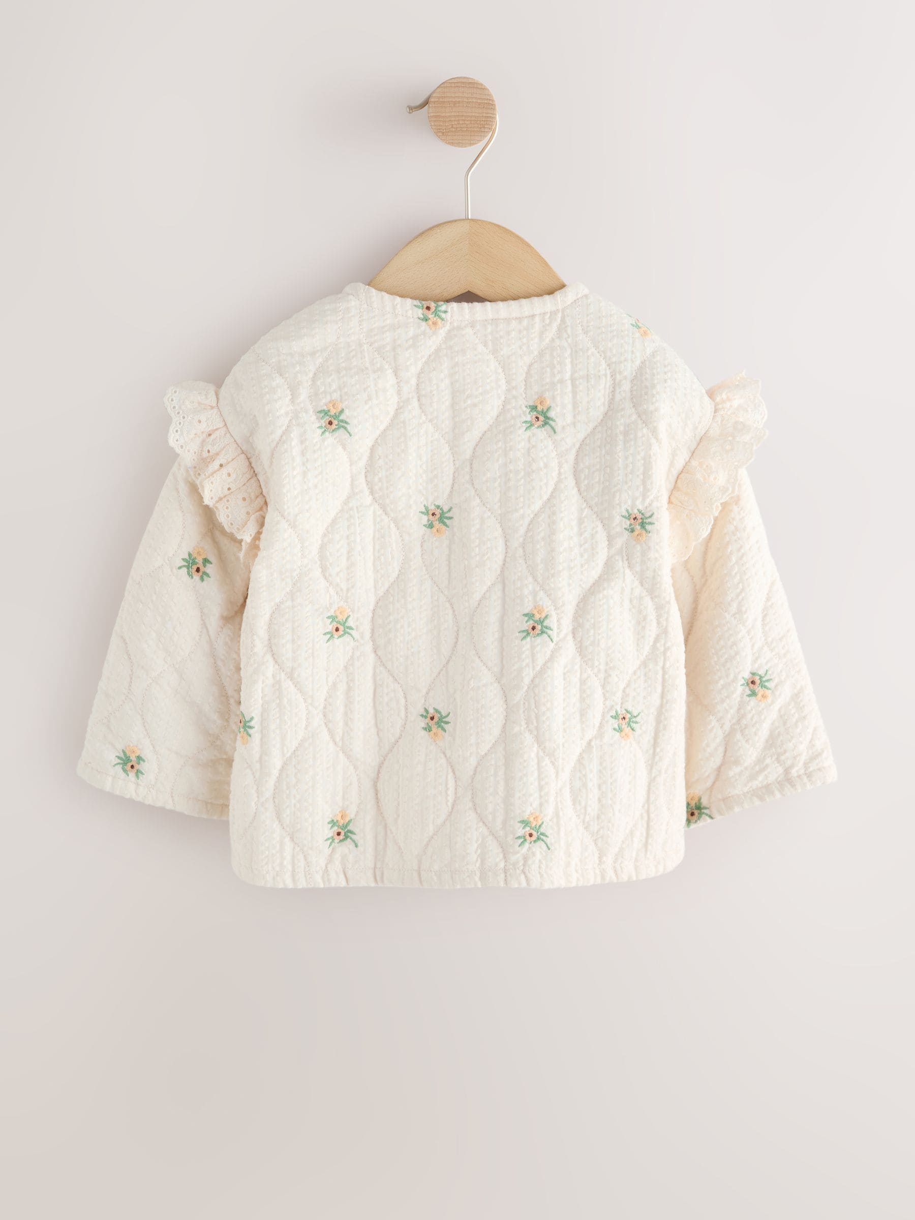 Dsiney Kidz - Cream Embroidered Quilted Jacket (3mths-7yrs) image 7