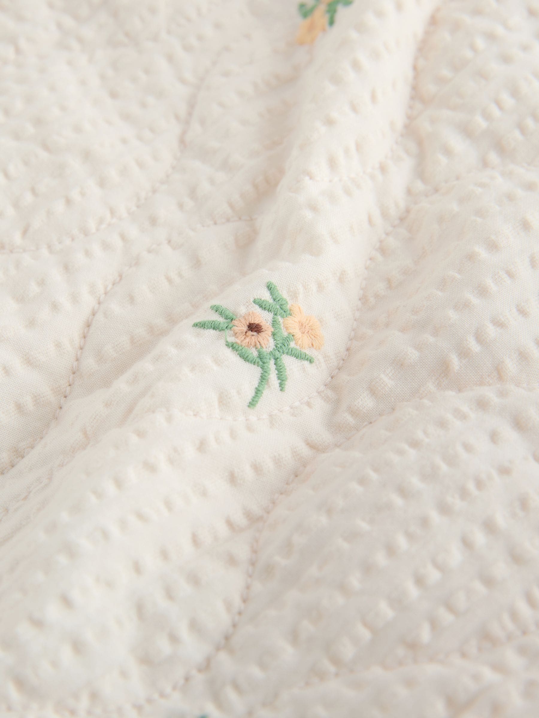 Dsiney Kidz - Cream Embroidered Quilted Jacket (3mths-7yrs) image 8