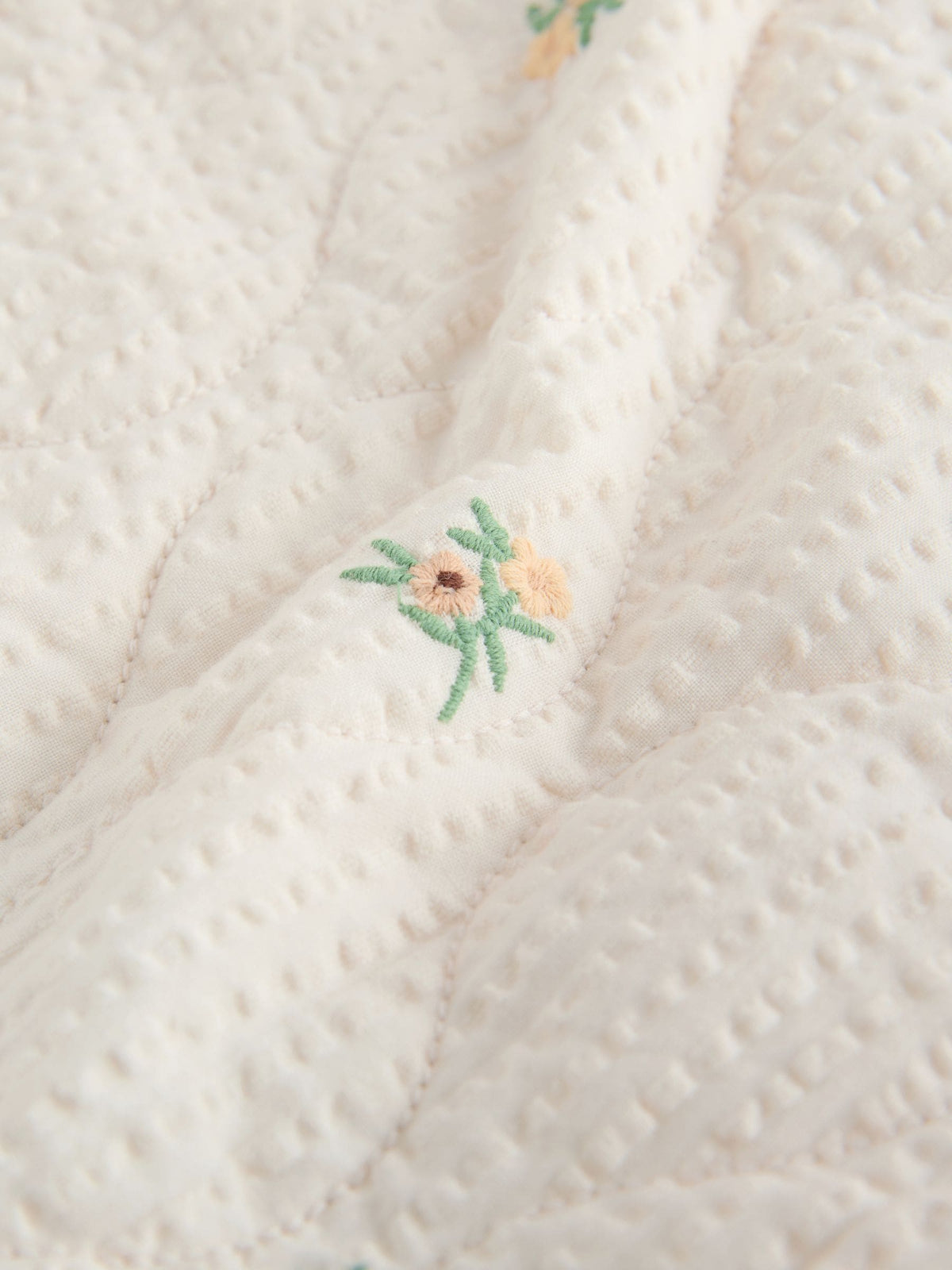 Dsiney Kidz - Cream Embroidered Quilted Jacket (3mths-7yrs) image 8