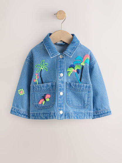 Dsiney Kidz - Tropical Embroidery Denim Jacket (3mths-7yrs) image 5
