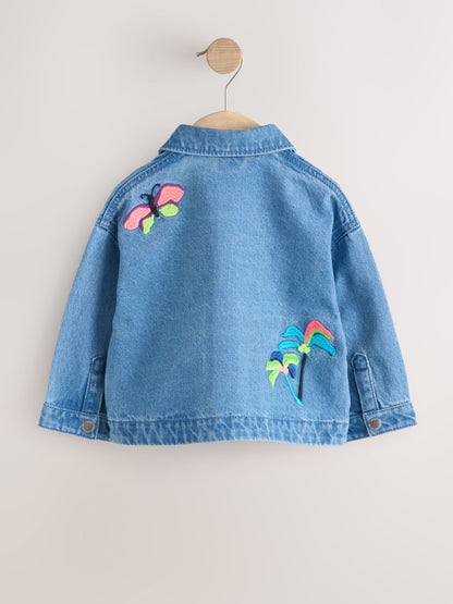 Dsiney Kidz - Tropical Embroidery Denim Jacket (3mths-7yrs) image 6