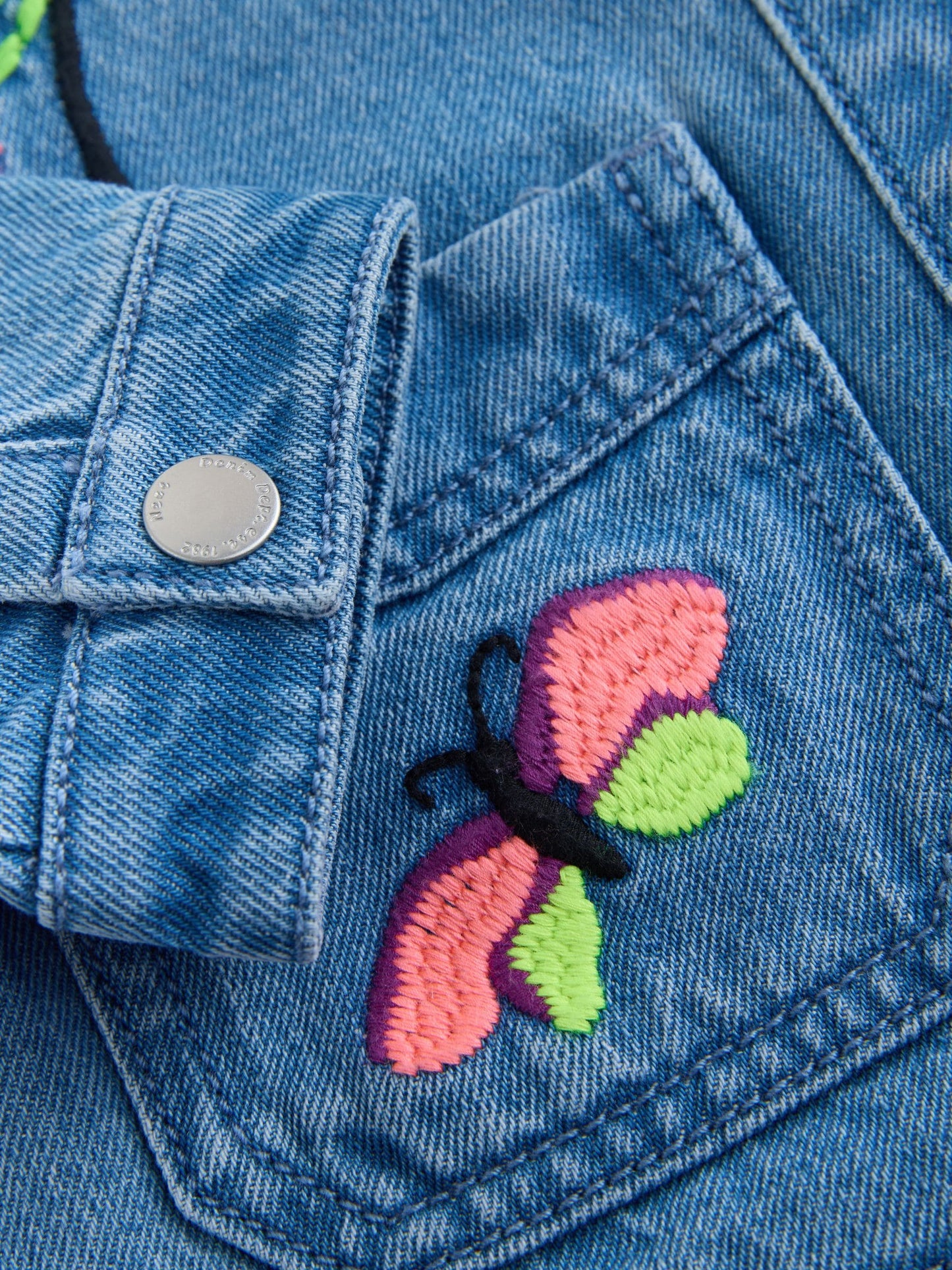 Dsiney Kidz - Tropical Embroidery Denim Jacket (3mths-7yrs) image 8