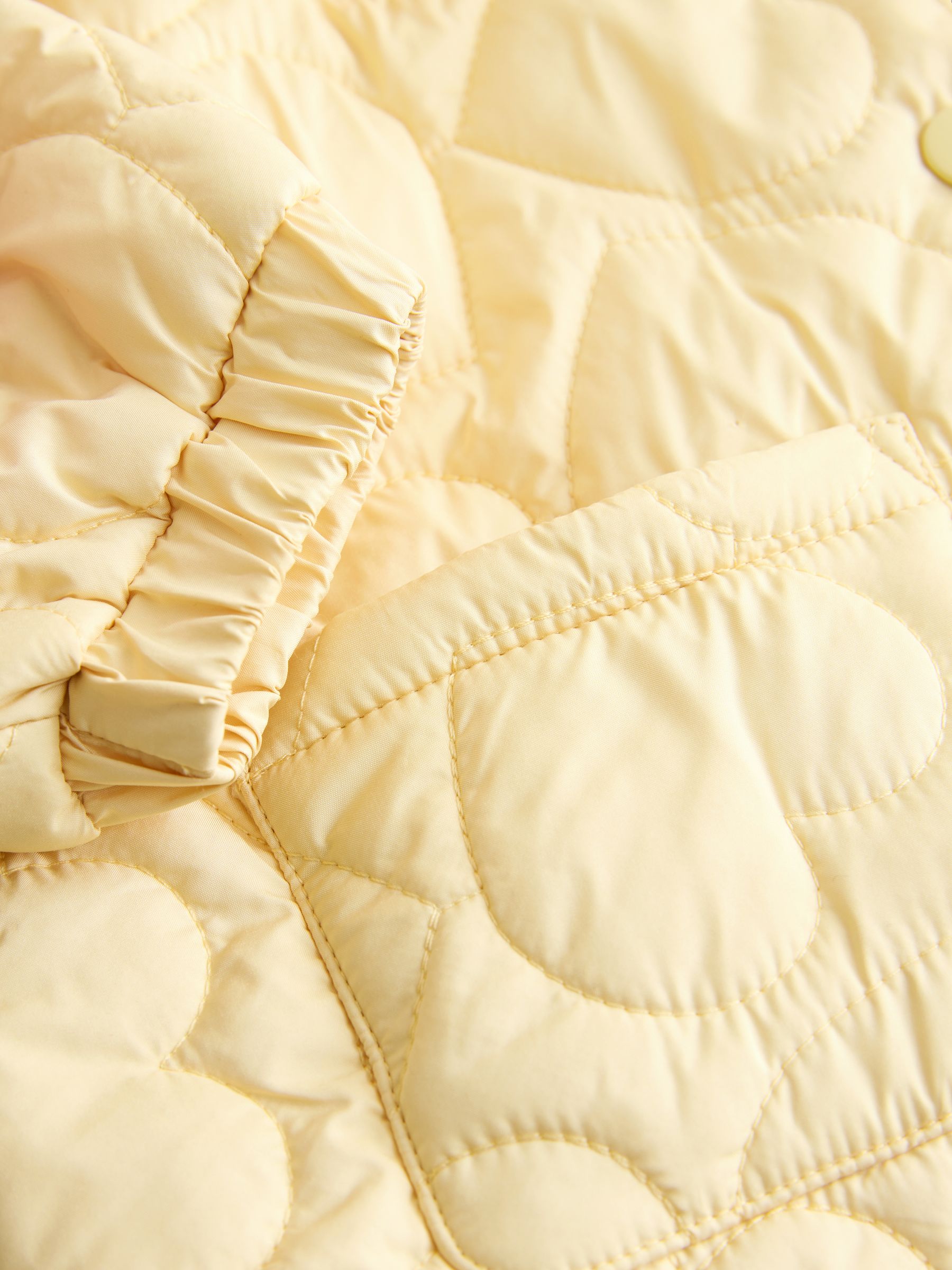 Dsiney Kidz - Lemon Yellow Shower Resistant Frill Collar Quilted Jacket (3mths-7yrs) image 10