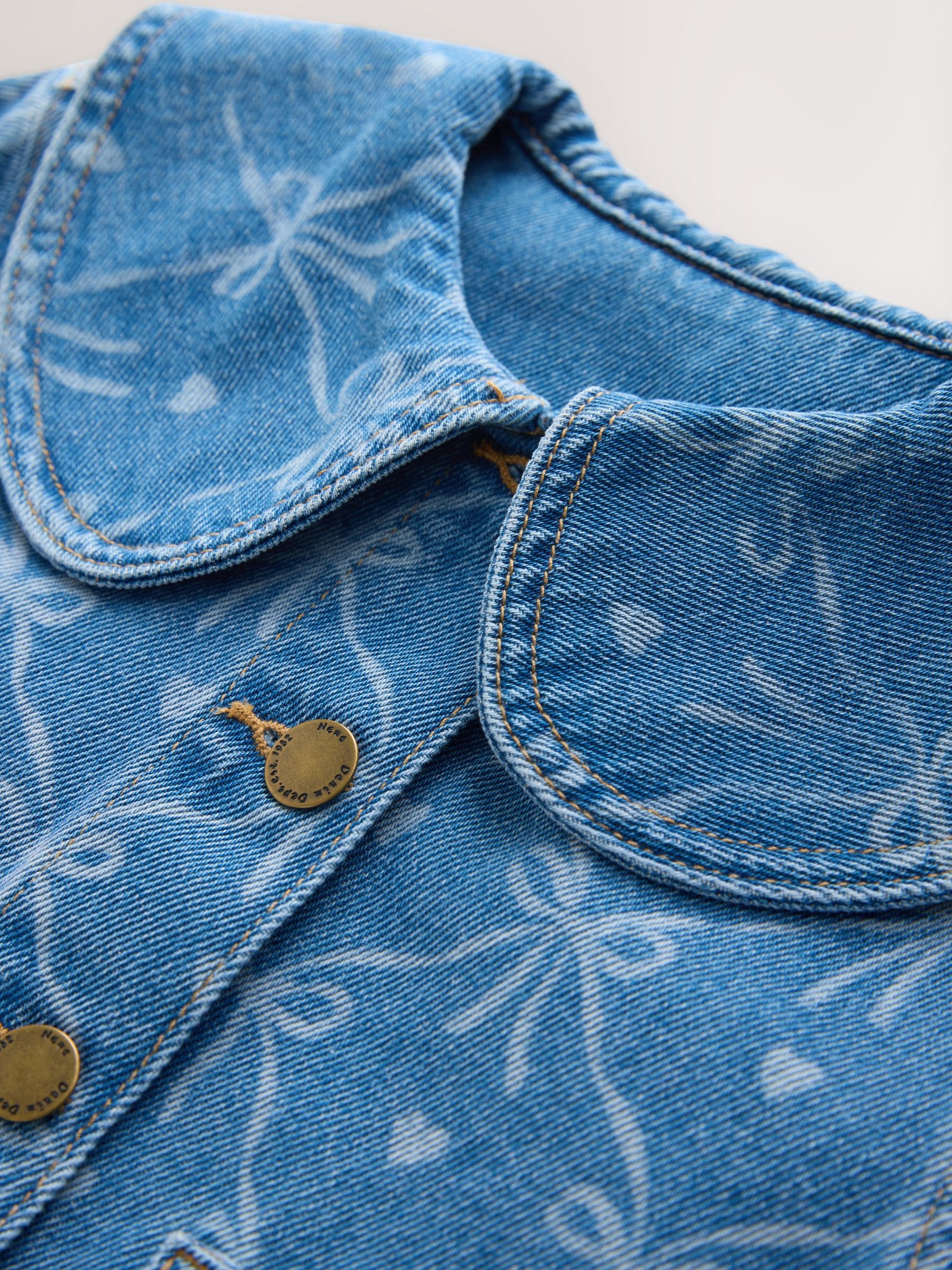 Dsiney Kidz - Denim Mid Blue Bow Print Jacket (3-16yrs) image 6