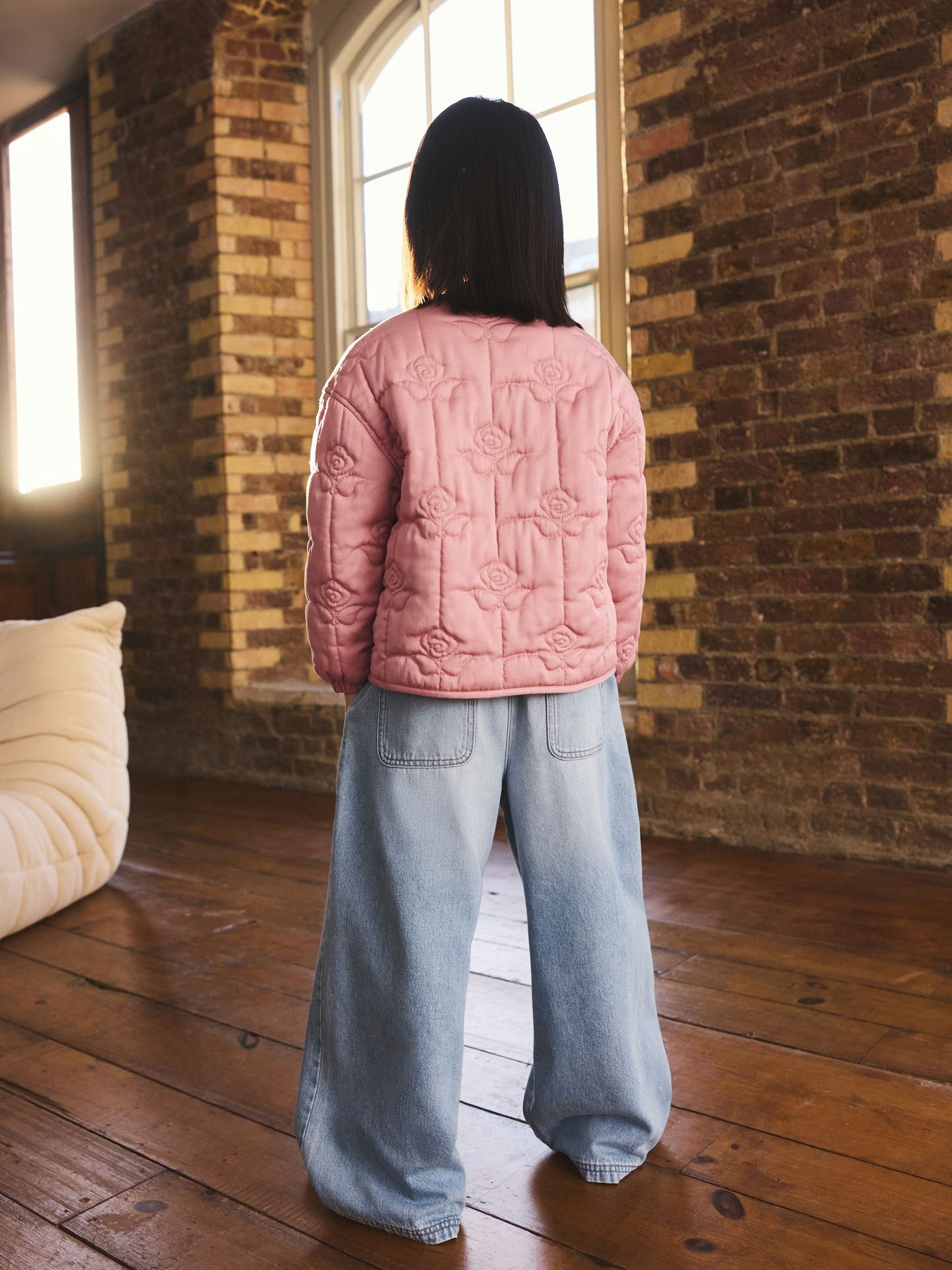 Dsiney Kidz - Pink Rose Quilted Jacket (3-16yrs) image 3