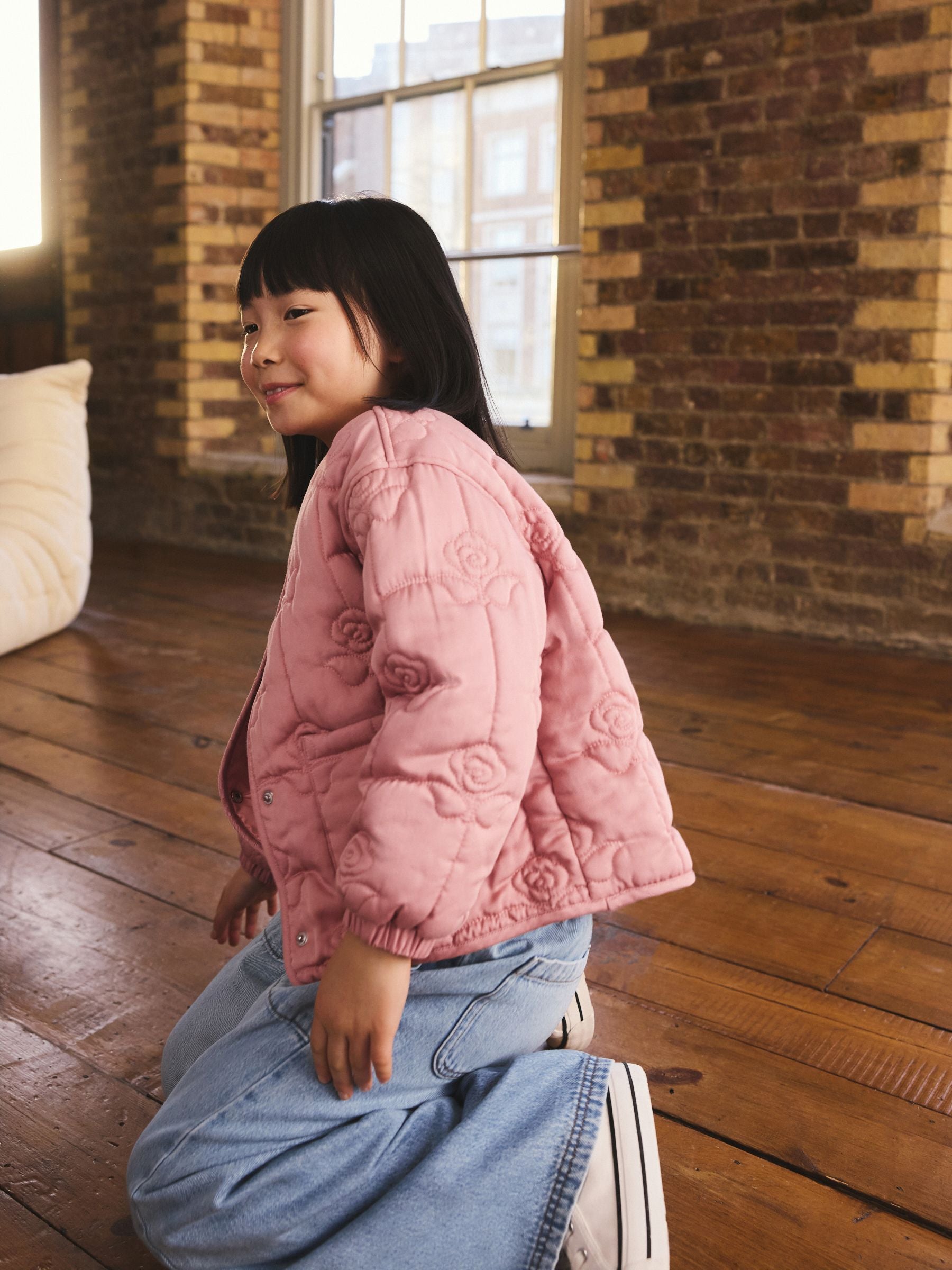 Dsiney Kidz - Pink Rose Quilted Jacket (3-16yrs) image 4