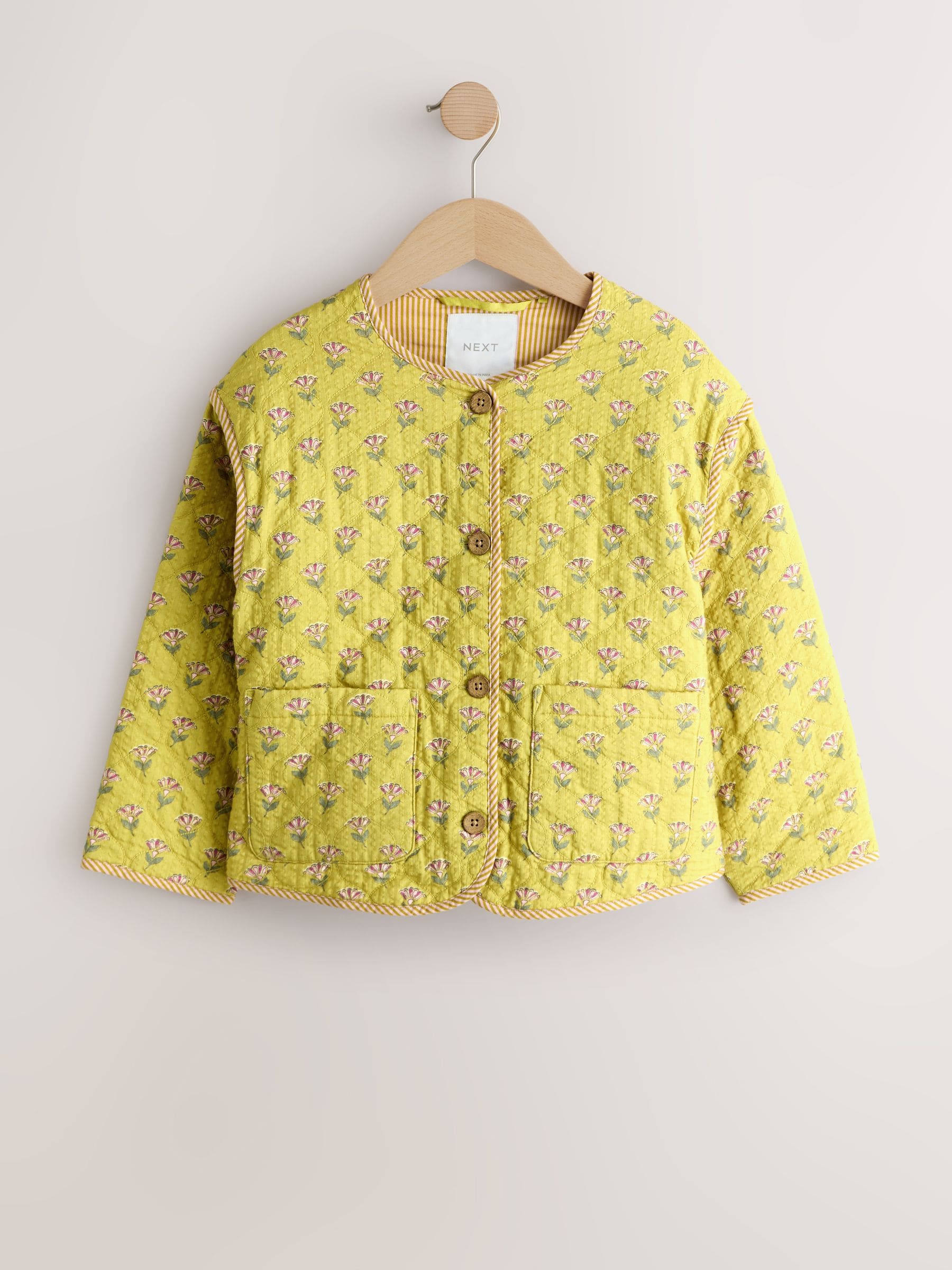 Dsiney Kidz - Olive Green Print Cotton Quilted Jacket (3-16yrs) image 5