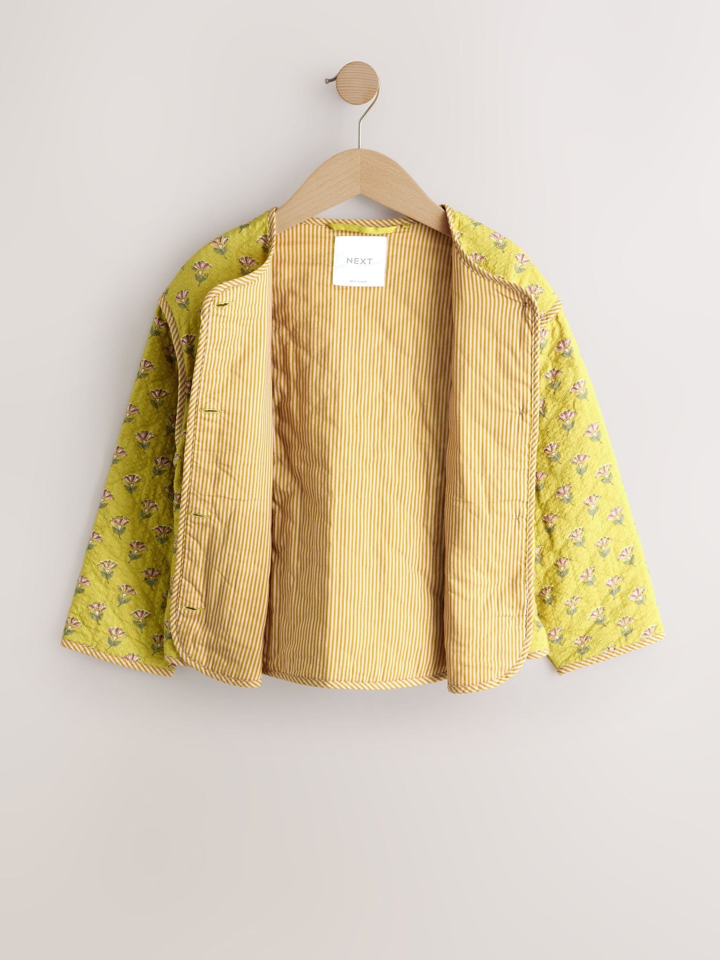 Dsiney Kidz - Olive Green Print Cotton Quilted Jacket (3-16yrs) image 6