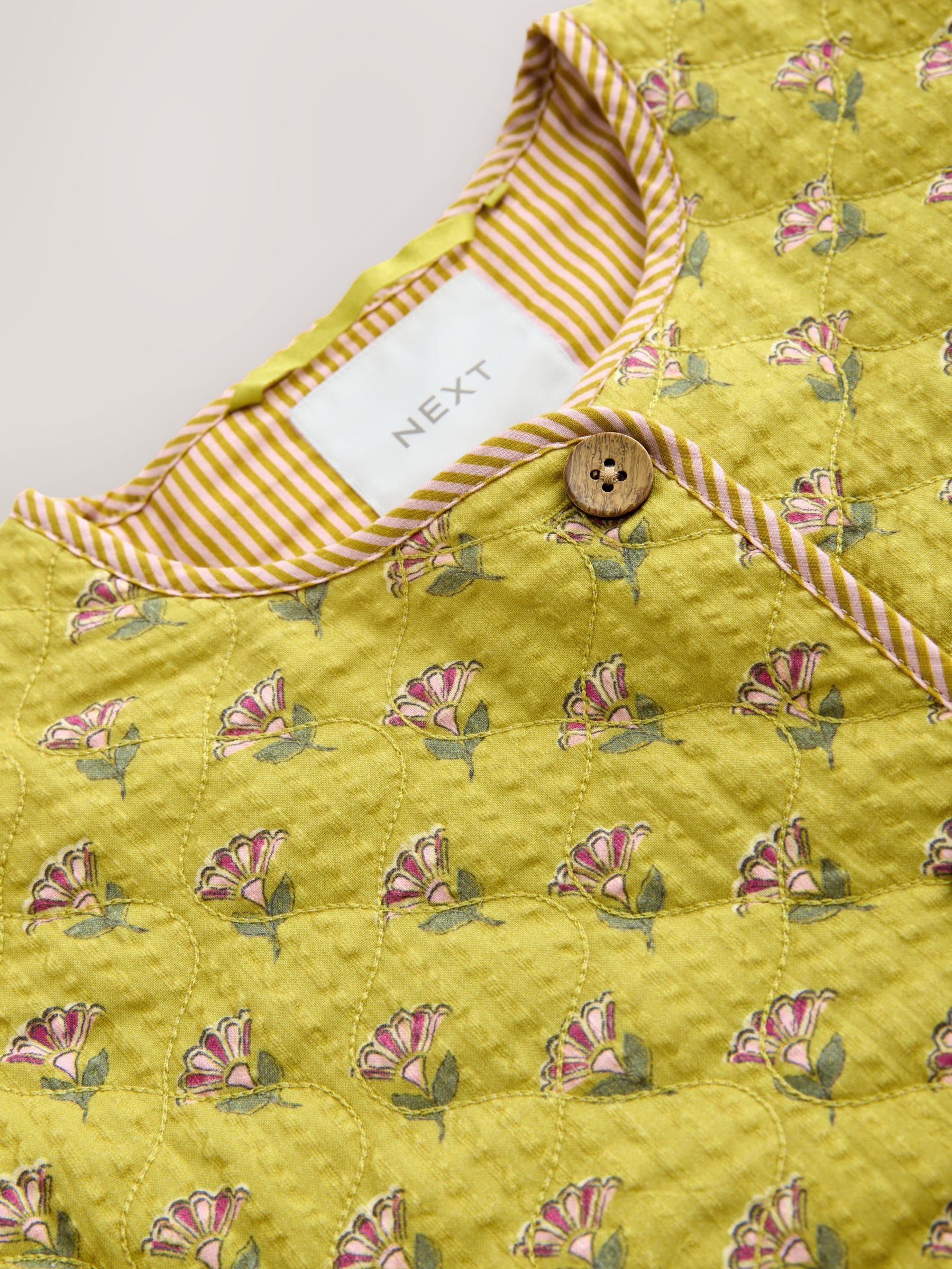 Dsiney Kidz - Olive Green Print Cotton Quilted Jacket (3-16yrs) image 8
