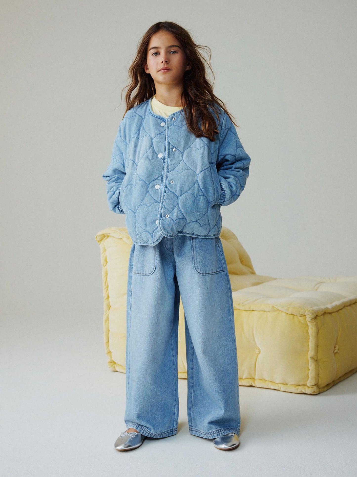 Dsiney Kidz - Denim Heart Quilted Jacket (3-16yrs) image 1