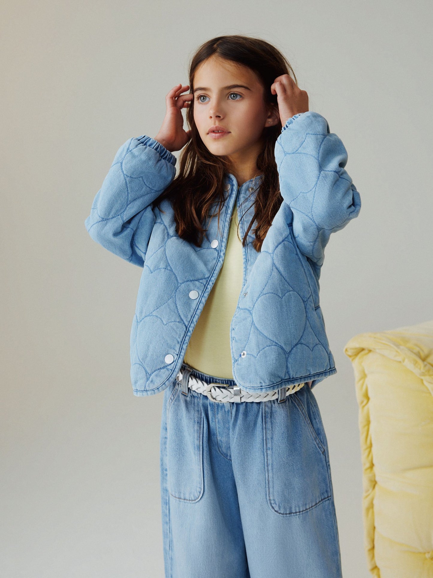 Dsiney Kidz - Denim Heart Quilted Jacket (3-16yrs) image 2