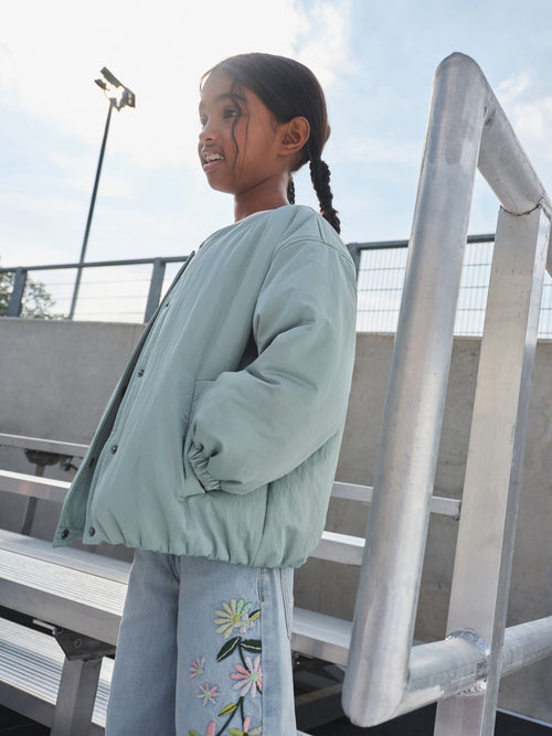 Dsiney Kidz - Mint Green Shower Resistant Bomber Jacket (6-14yrs) image 1