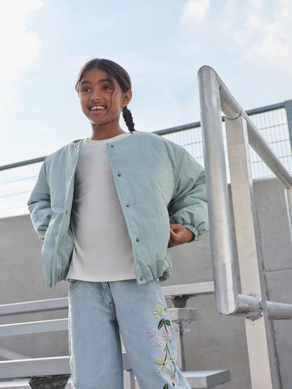 Dsiney Kidz - Mint Green Shower Resistant Bomber Jacket (6-14yrs) image 2