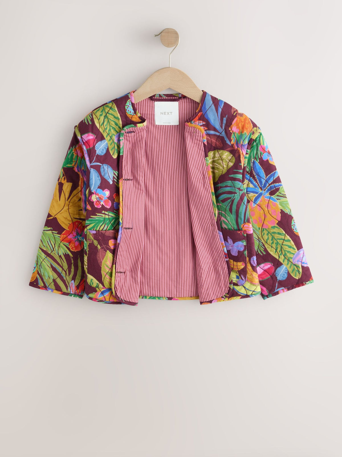 Dsiney Kidz - Bright Jungle Print Cotton Quilted Jacket (3-16yrs) image 6
