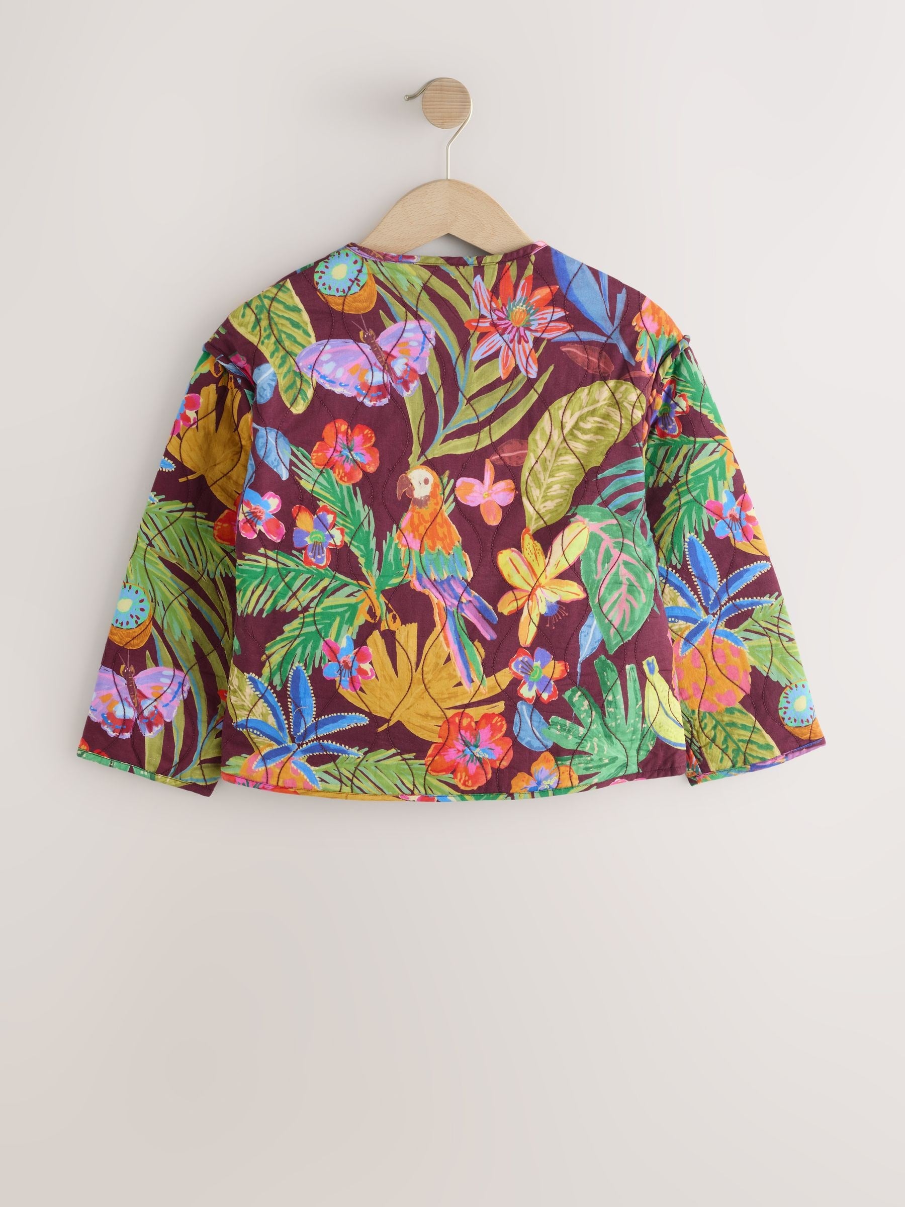 Dsiney Kidz - Bright Jungle Print Cotton Quilted Jacket (3-16yrs) image 7