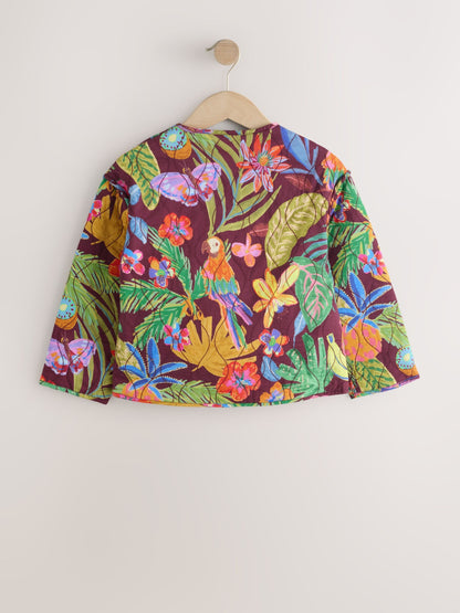 Dsiney Kidz - Bright Jungle Print Cotton Quilted Jacket (3-16yrs) image 7