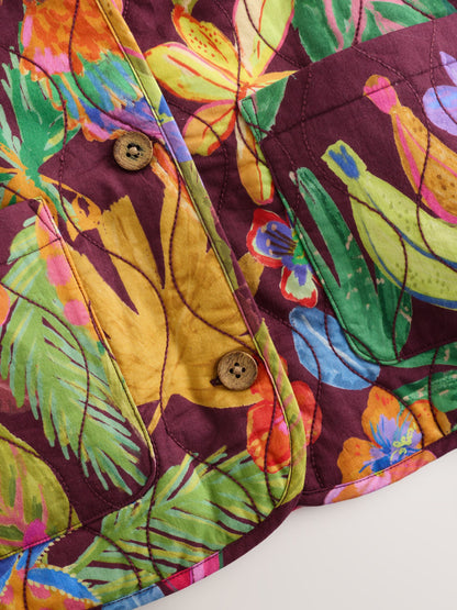 Dsiney Kidz - Bright Jungle Print Cotton Quilted Jacket (3-16yrs) image 8