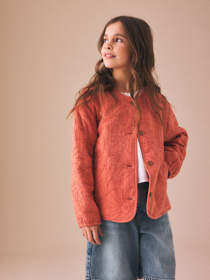 Dsiney Kidz - Rust Orange Quilted Jacket (3-16yrs) image 1