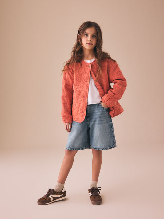Dsiney Kidz - Rust Orange Quilted Jacket (3-16yrs) image 2