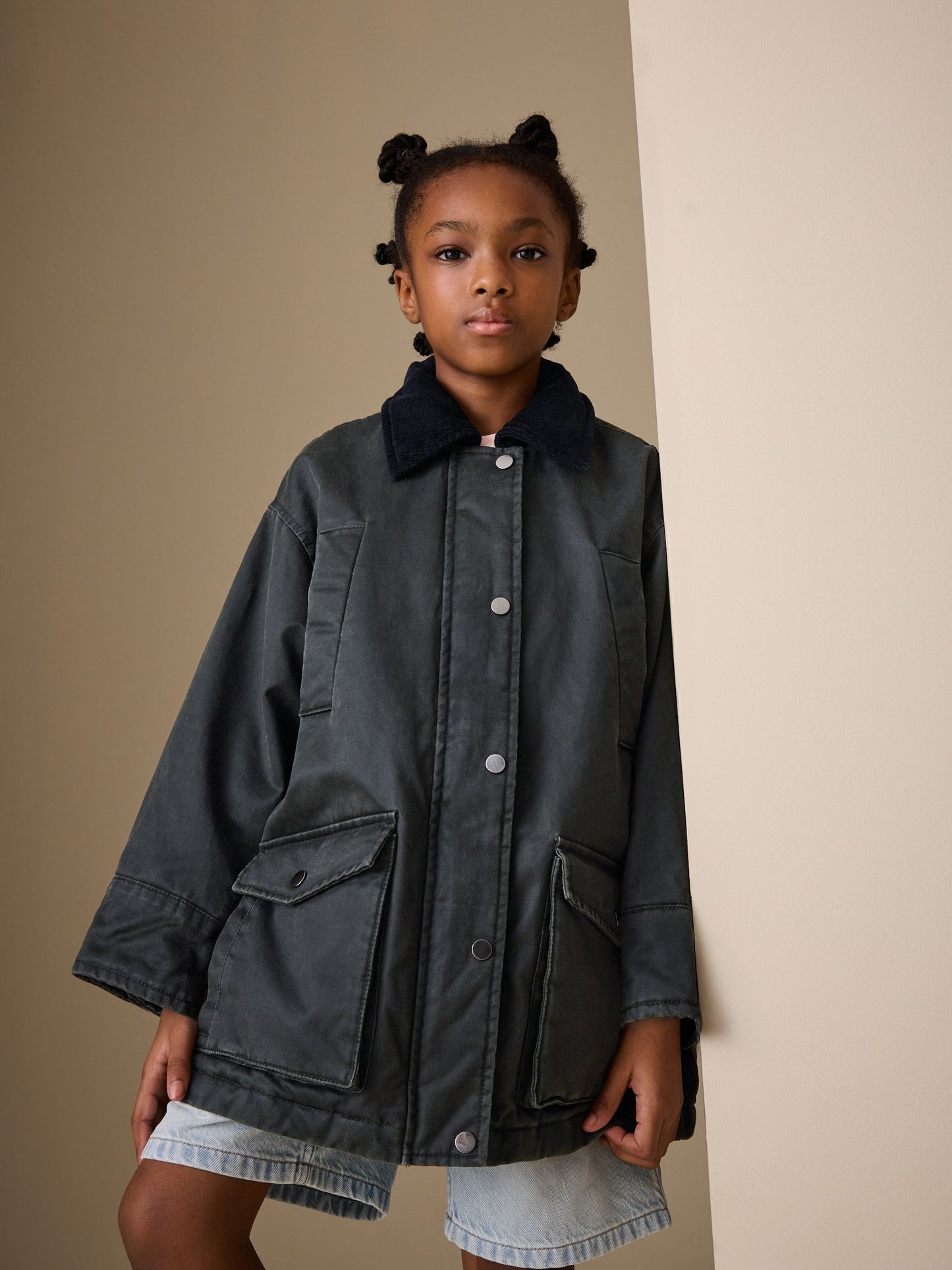 Dsiney Kidz - Black Waxed Look Jacket (5-14yrs) image 2