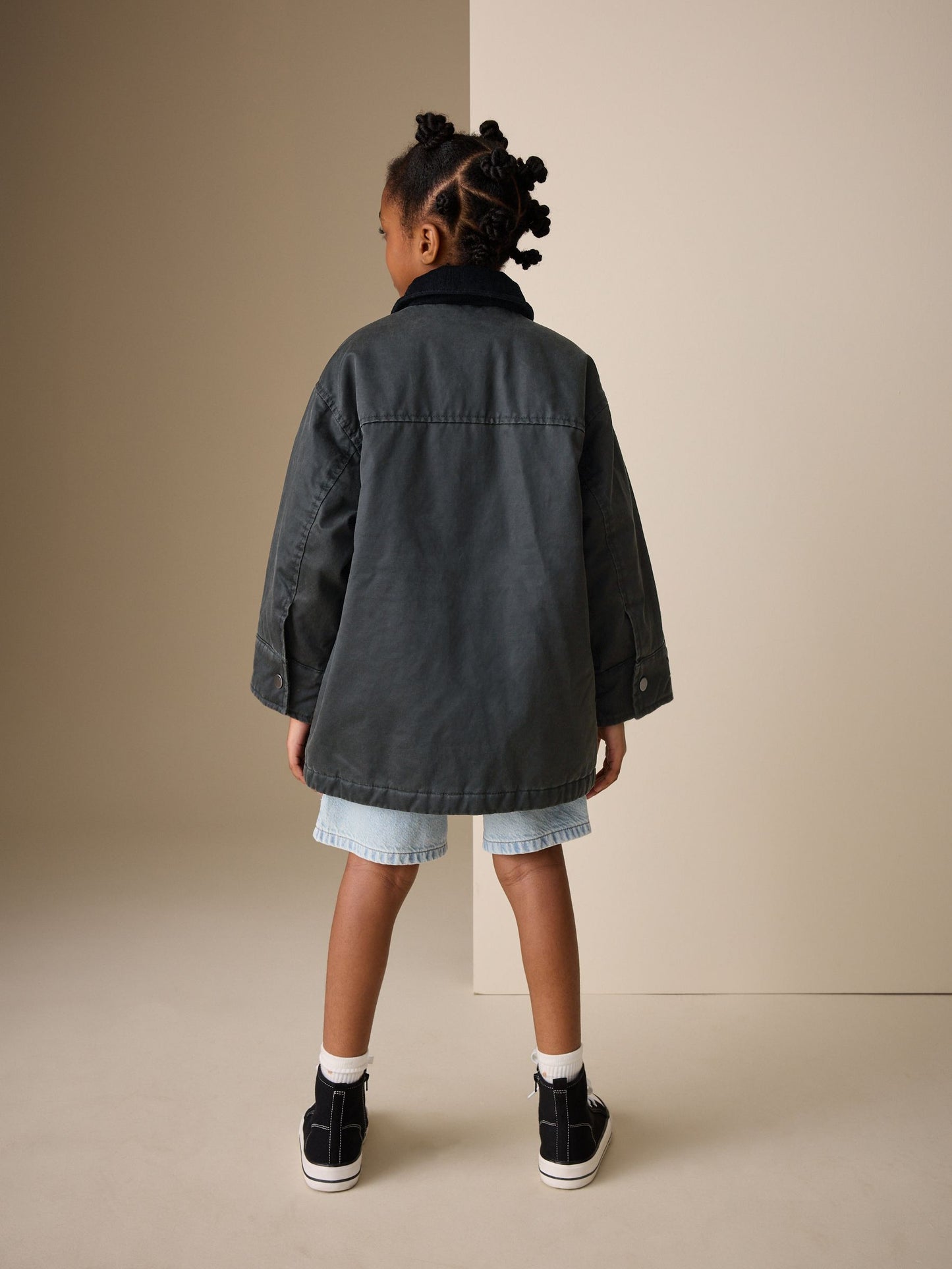 Dsiney Kidz - Black Waxed Look Jacket (5-14yrs) image 4