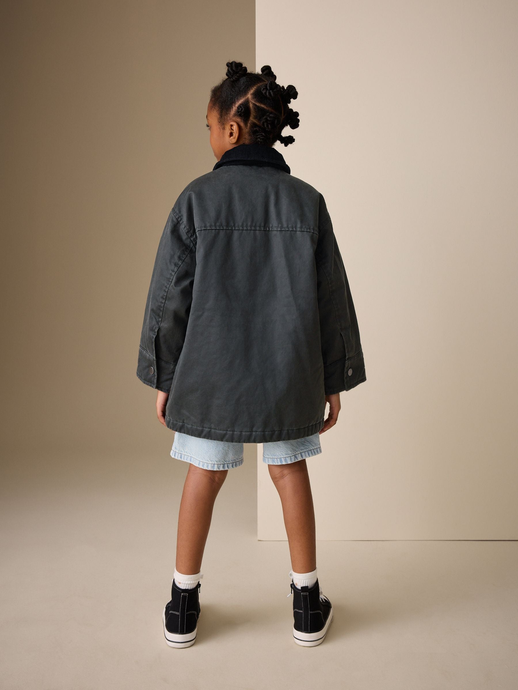 Dsiney Kidz - Black Waxed Look Jacket (5-14yrs) image 4