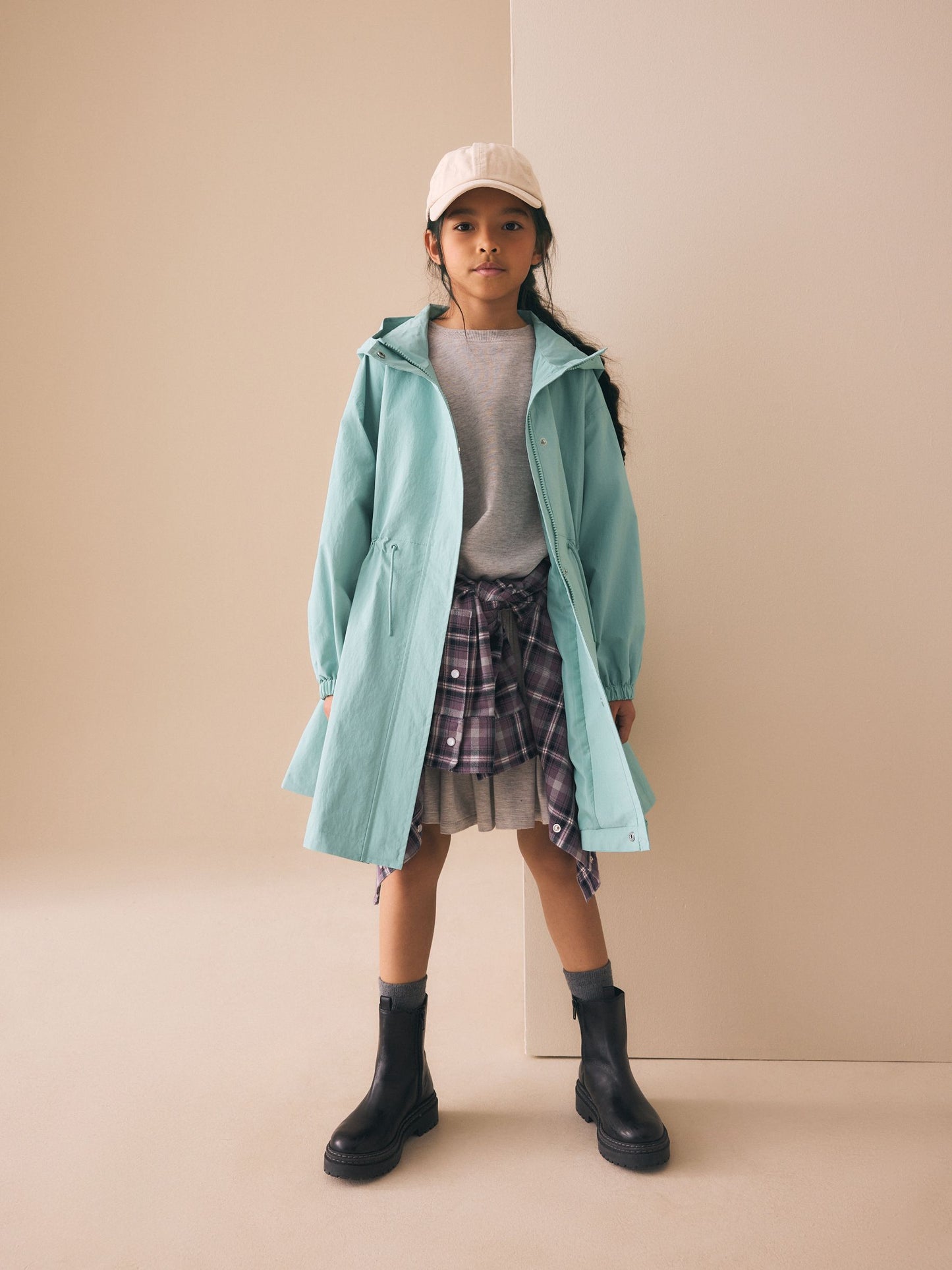 Dsiney Kidz - Aqua Blue Waterproof Skirted Jacket (3-16yrs) image 1