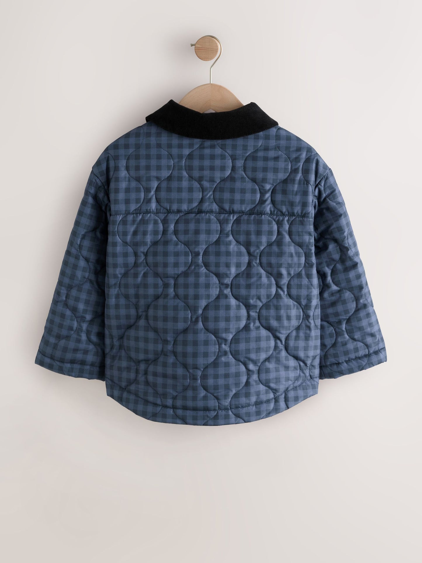 Dsiney Kidz - Navy Check Shower Resistant Quilted Barn Jacket (3-16yrs) image 7