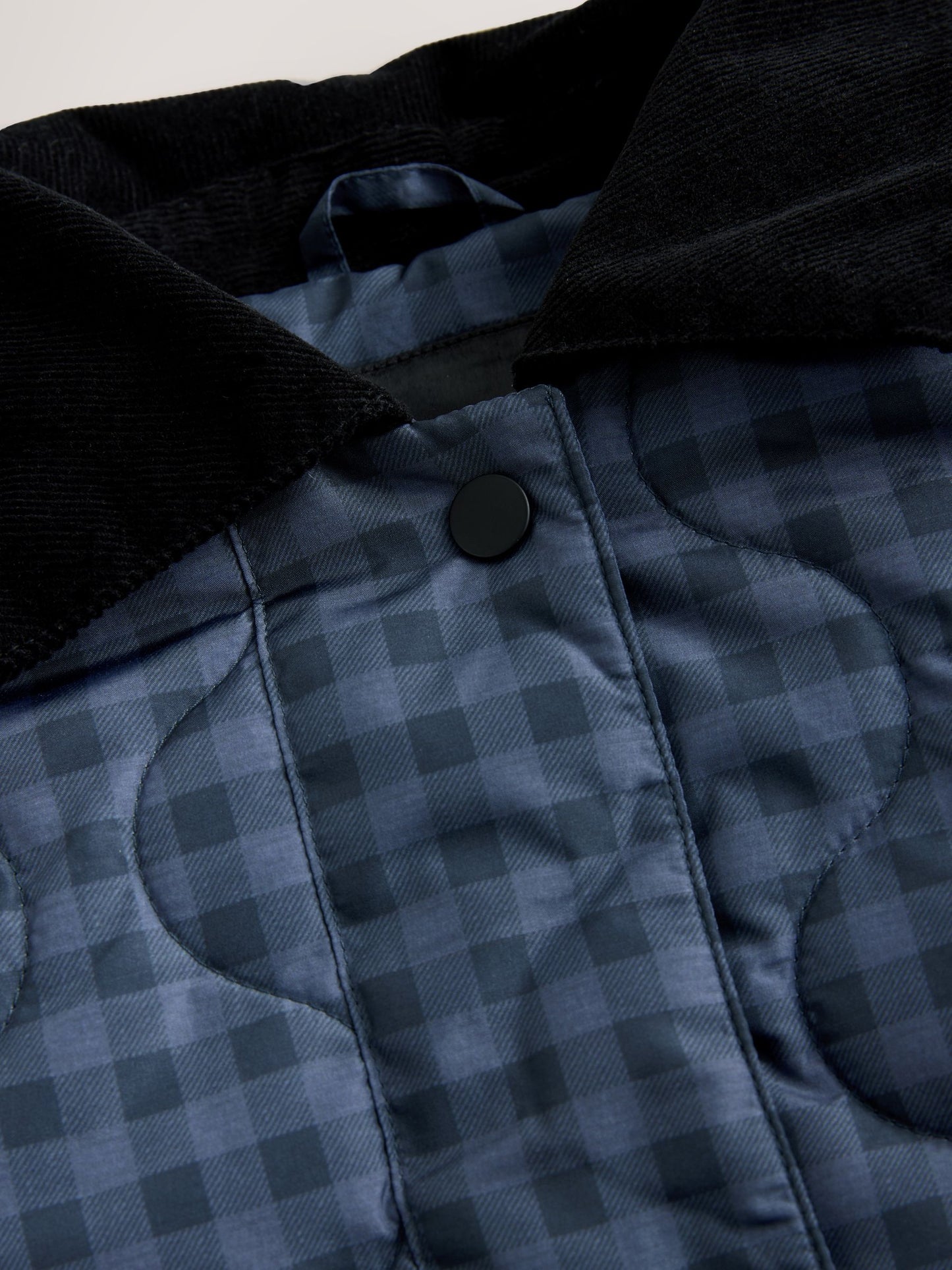 Dsiney Kidz - Navy Check Shower Resistant Quilted Barn Jacket (3-16yrs) image 8