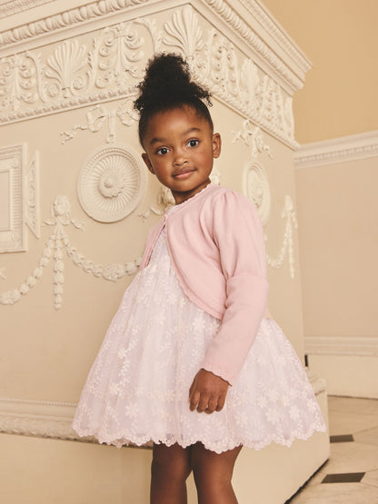 Dsiney Kidz - Pink Occasion Bridesmaid Knitted Cardigan Shrug (3mths-16yrs) image 1