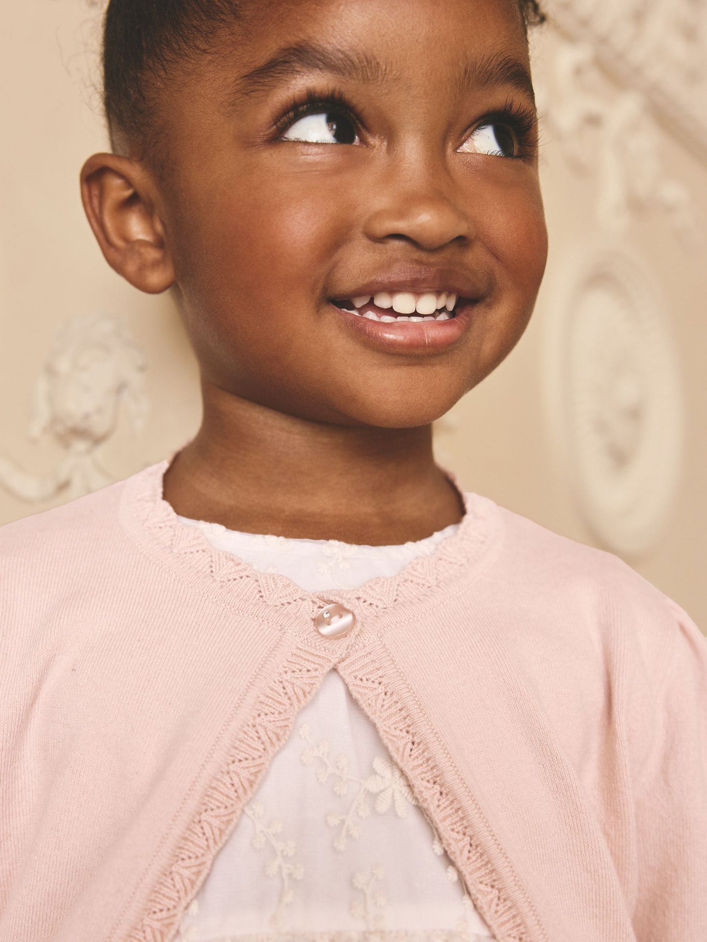 Dsiney Kidz - Pink Occasion Bridesmaid Knitted Cardigan Shrug (3mths-16yrs) image 2