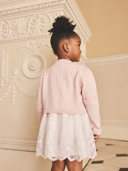 Dsiney Kidz - Pink Occasion Bridesmaid Knitted Cardigan Shrug (3mths-16yrs) image 3
