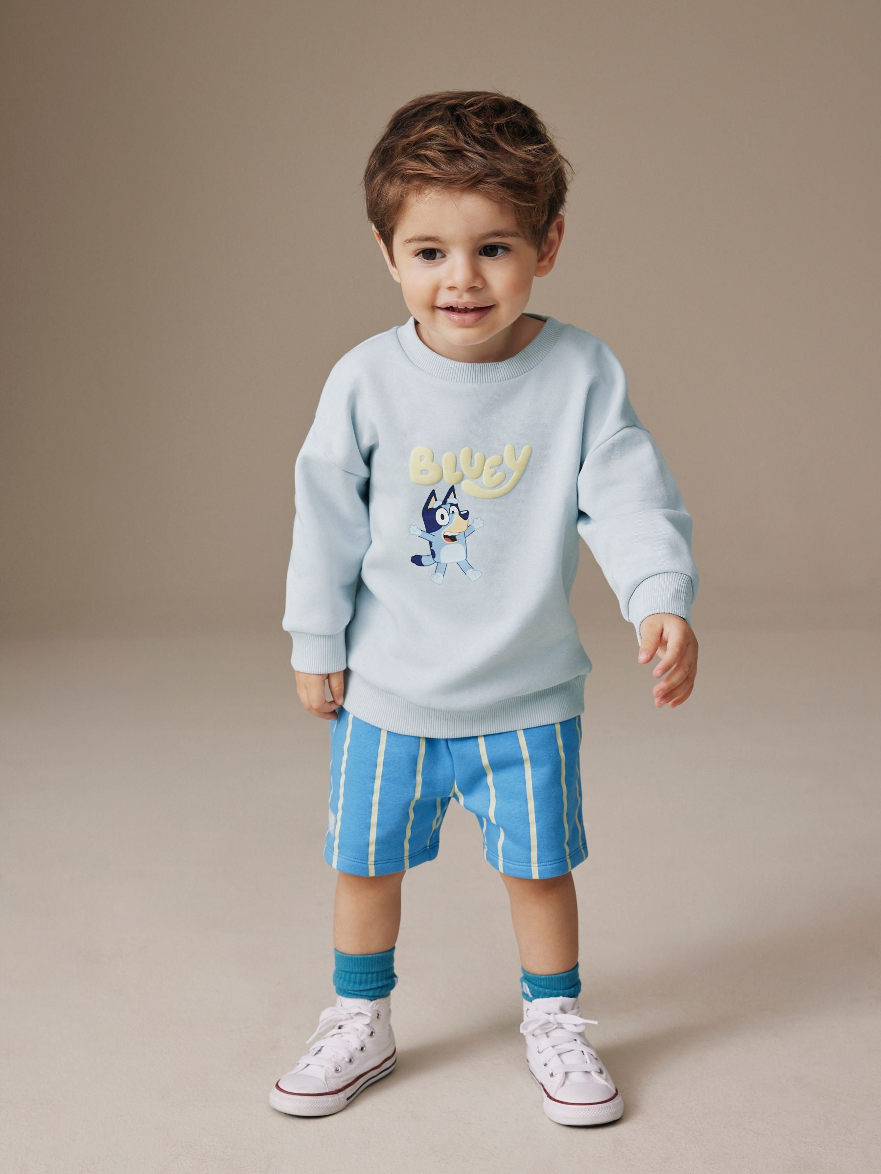 Blue Bluey Sweat Crew and Shorts Set (12mths-8yrs) image 2