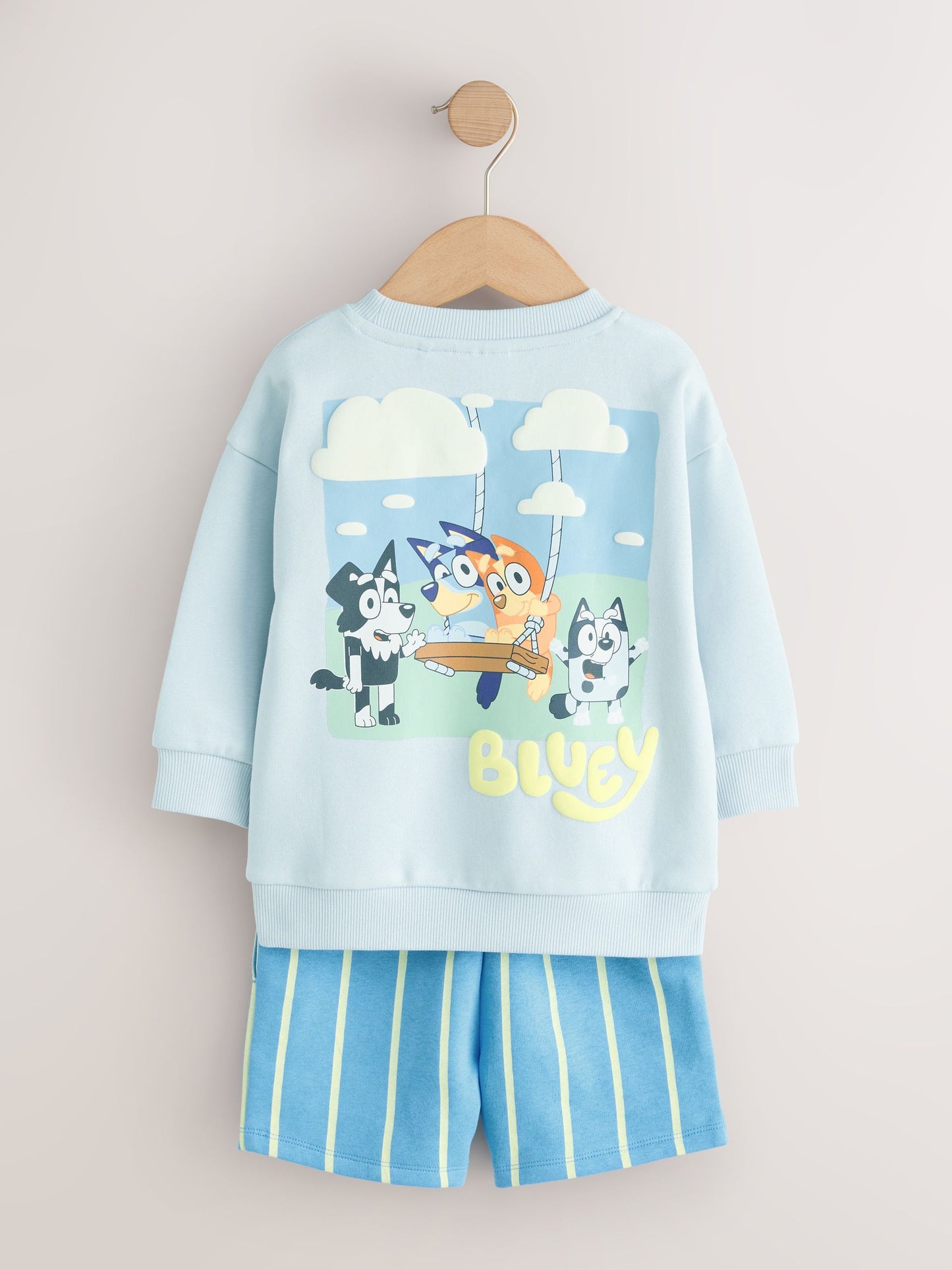 Blue Bluey Sweat Crew and Shorts Set (12mths-8yrs) image 7