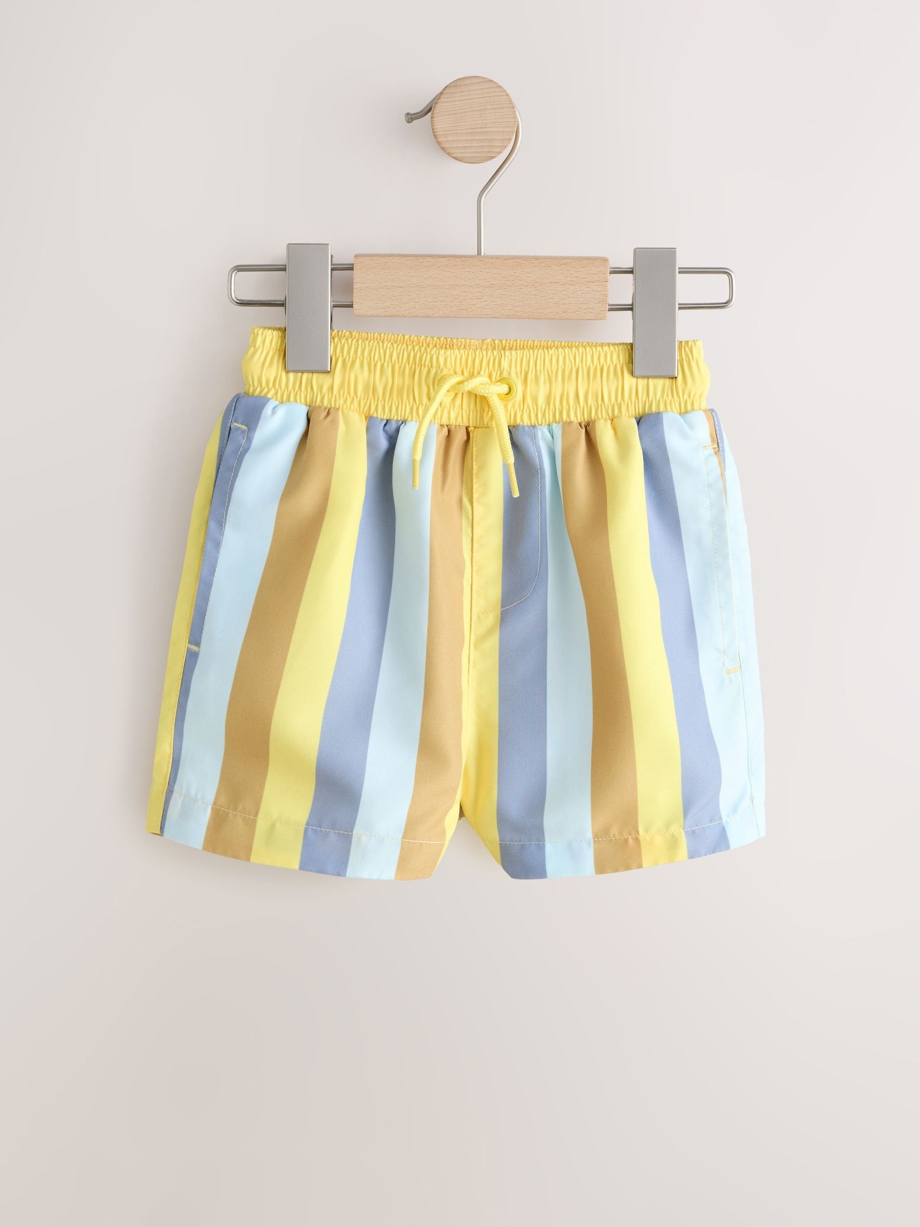 Blue/Yellow Swim Shorts 2 Pack (3mths-7yrs) image 8