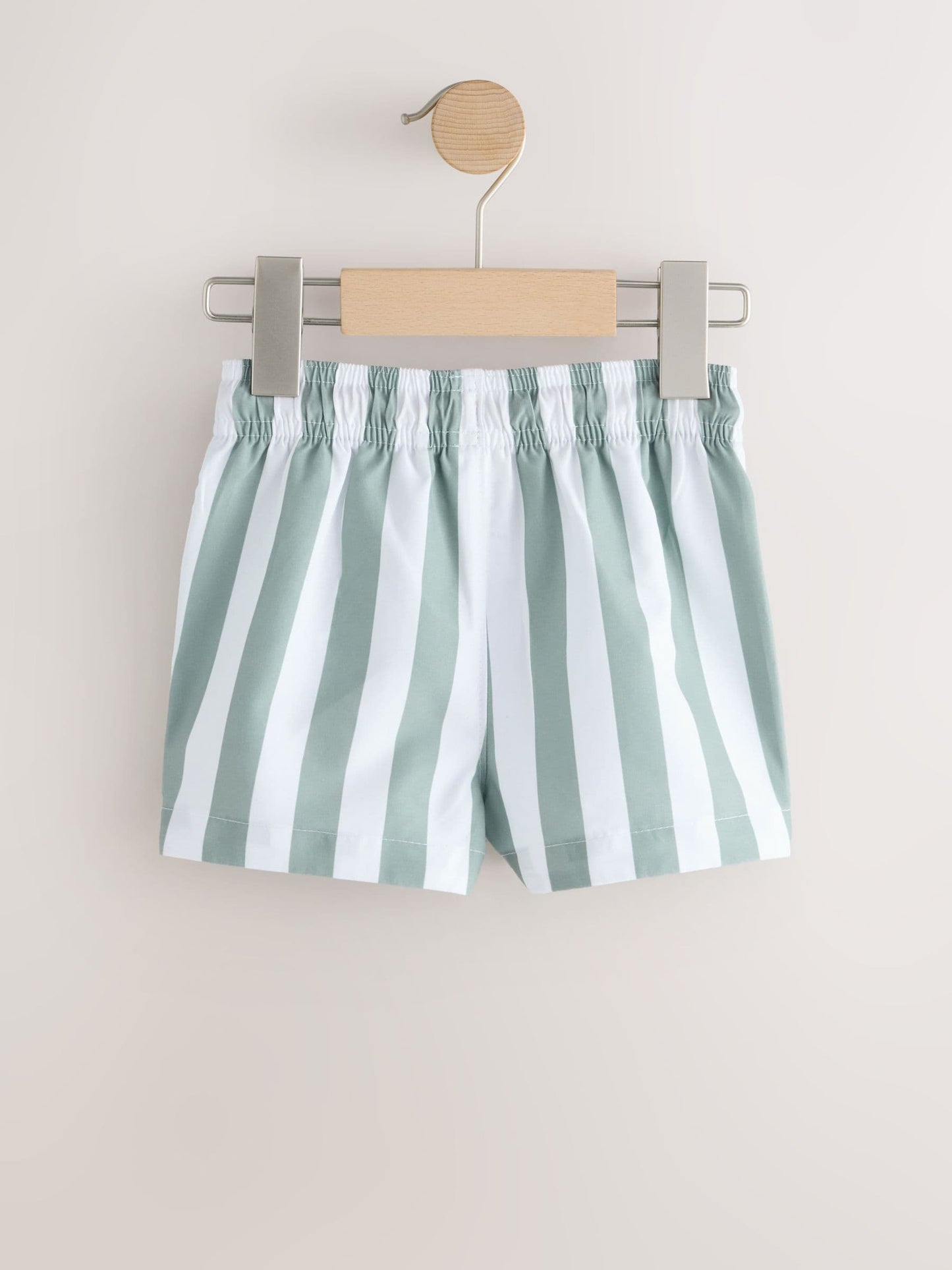 Green and White Stripe Printed Swim Shorts (3mths-7yrs) image 8