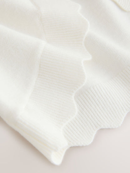 Baker by Ted Baker Bow Sleeve Scallop Edge Cardigan image 3