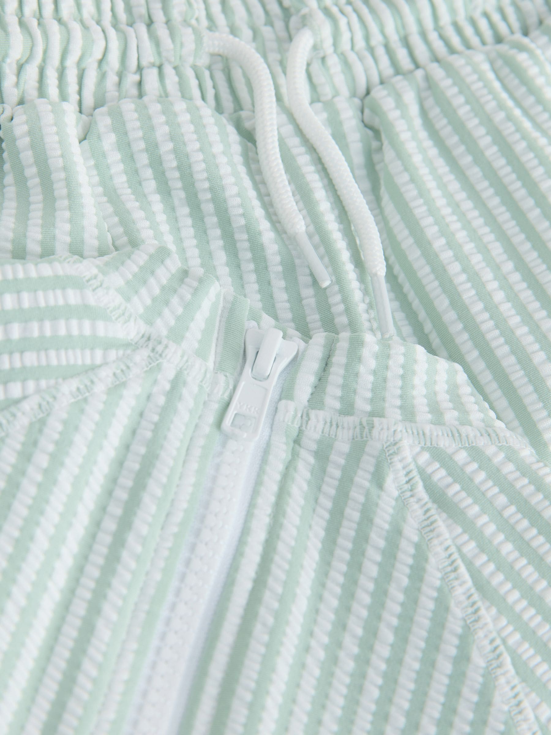 Green Textured Rash Vest and Swim Shorts Set (3mths-7yrs) image 3
