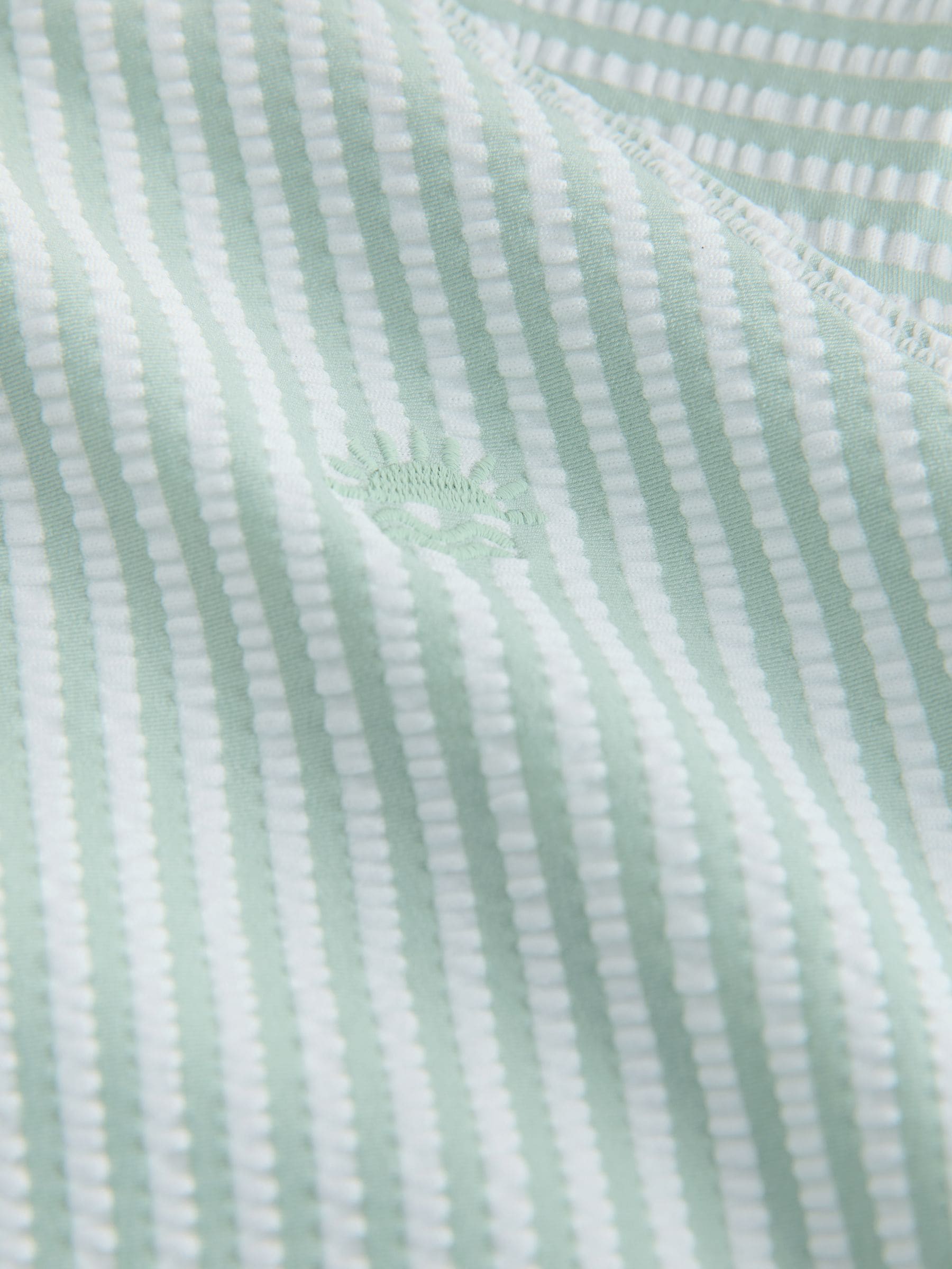 Green Textured Rash Vest and Swim Shorts Set (3mths-7yrs) image 4