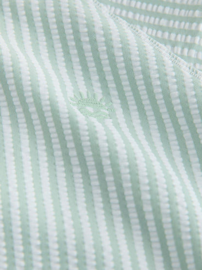 Green Textured Rash Vest and Swim Shorts Set (3mths-7yrs) image 4