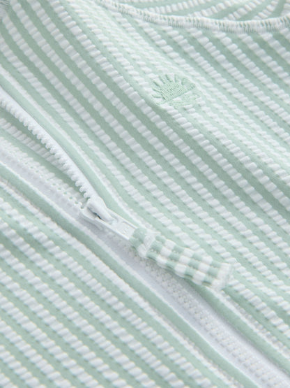 Mint Green Striped Sunsafe Swimsuit and Hat Set (3mths-7yrs) image 8