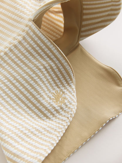 Neutral Striped Sunsafe Swimsuit and Hat Set (3mths-7yrs) image 8