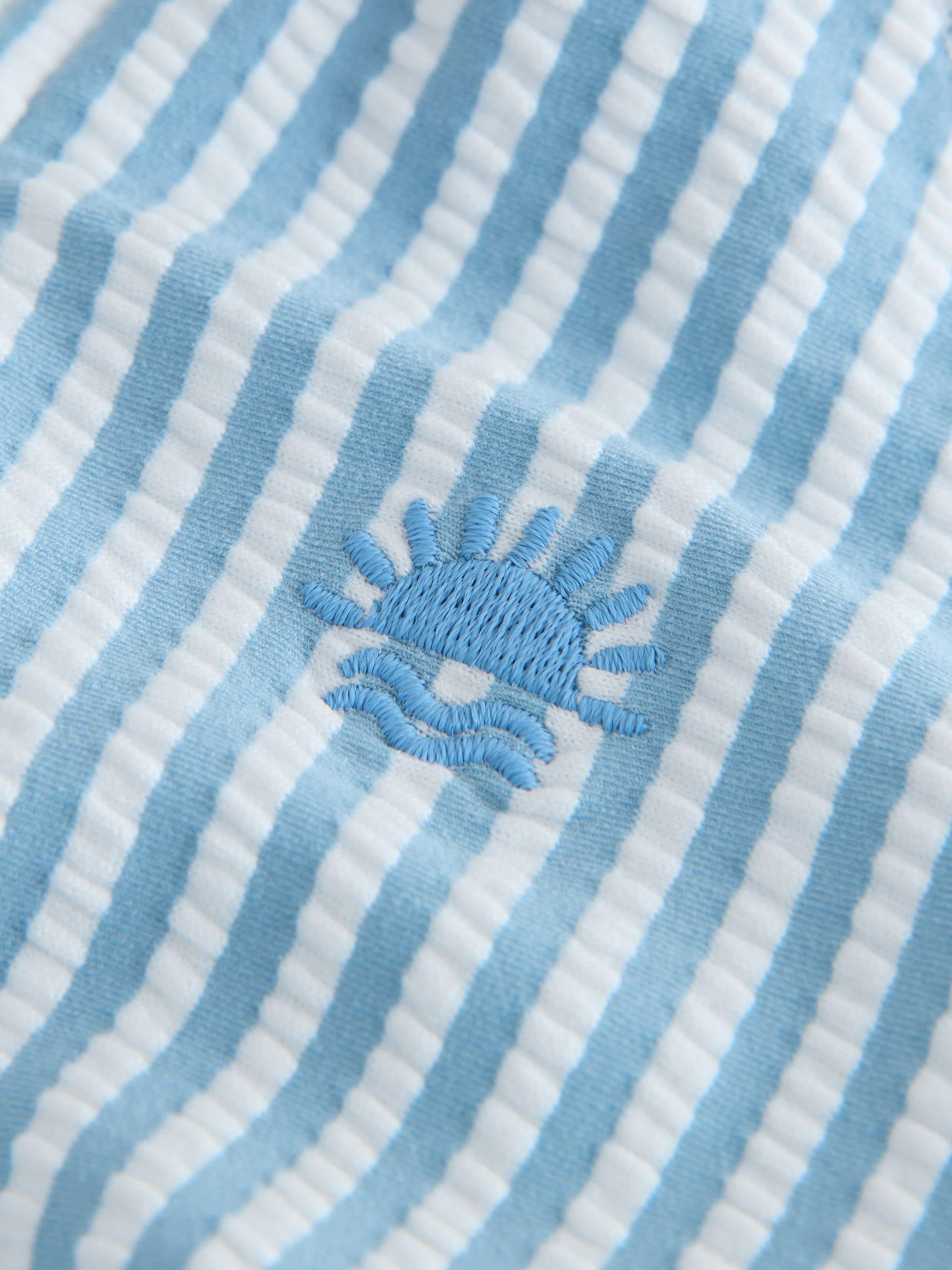 Light Blue Striped Sunsafe Swimsuit and Hat Set (3mths-7yrs) image 8