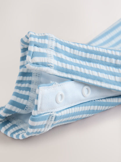 Light Blue Striped Sunsafe Swimsuit and Hat Set (3mths-7yrs) image 9