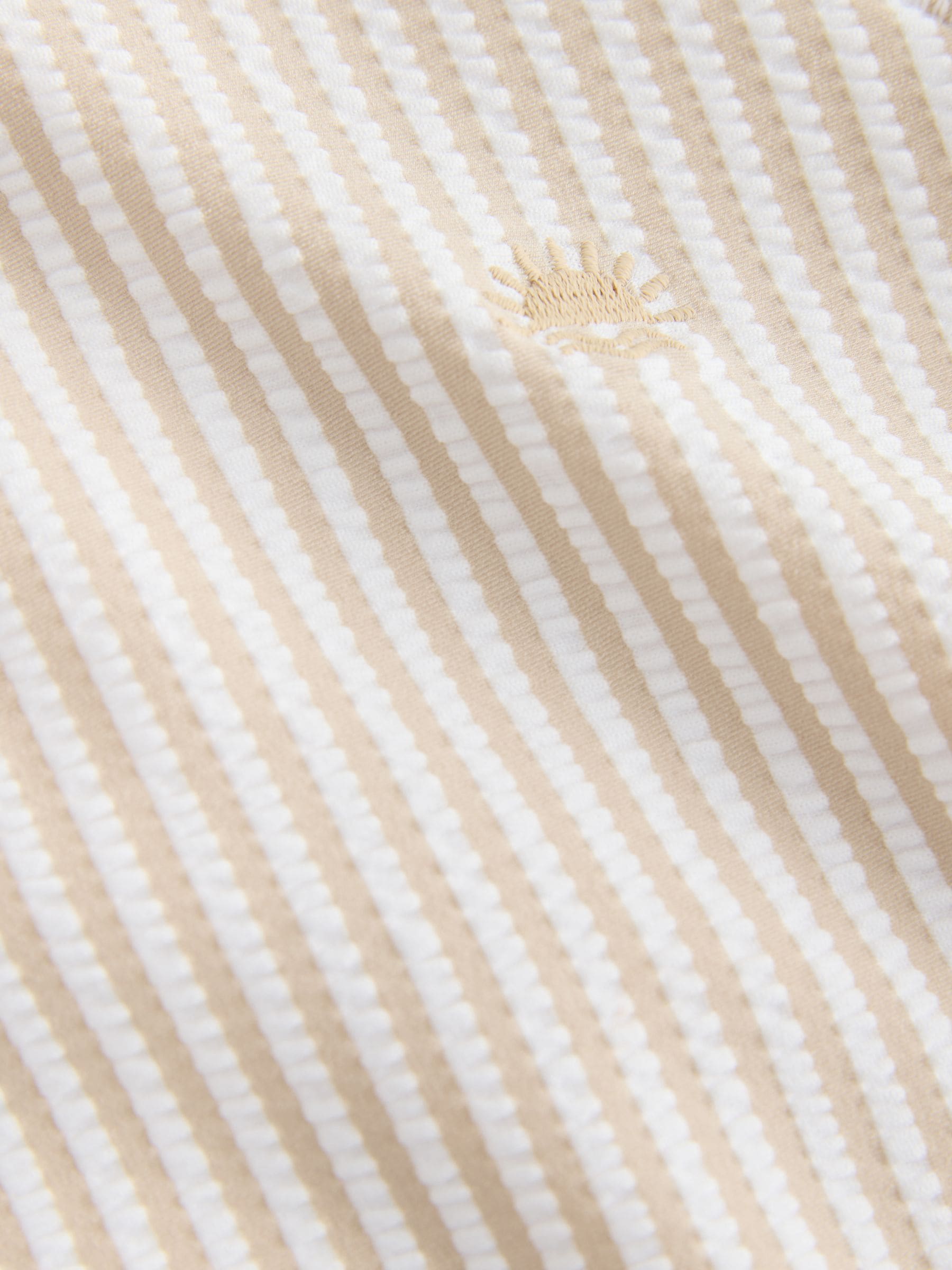 Neutral Textured Rash Vest and Swim Shorts Set (3mths-7yrs) image 4